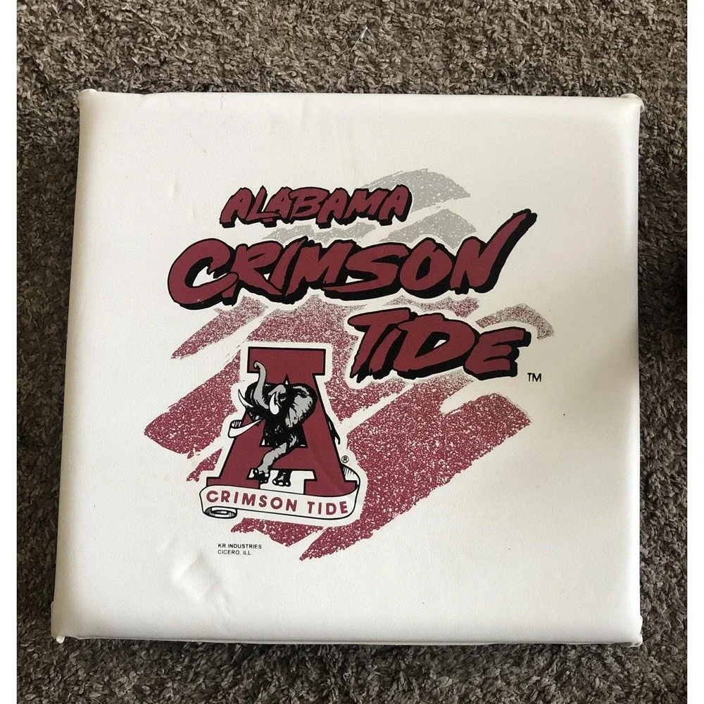 Vintage University of Alabama Crimson Tide Football Stadium Seat Cushion EUC